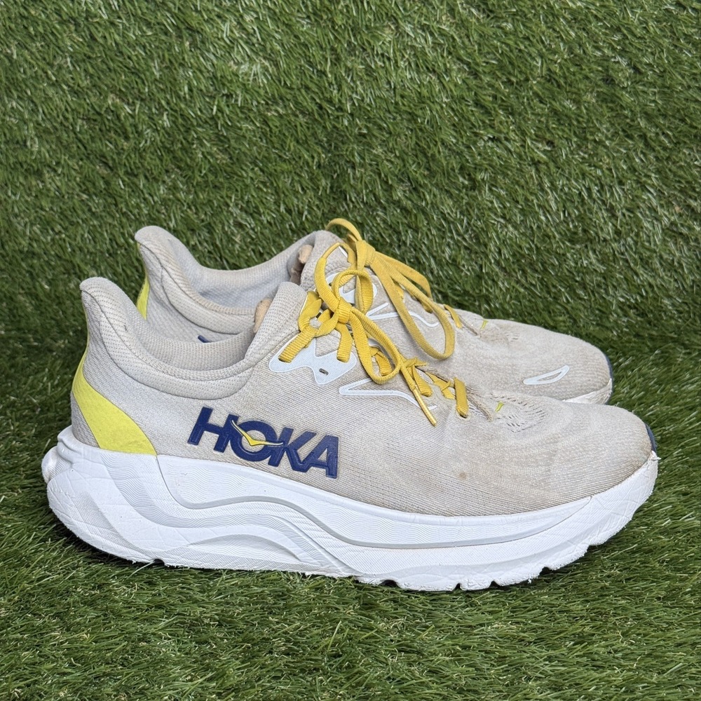 Hoka One One Arahi 8 Mens Size 11 D Gray Yellow Running Shoes 1168690-SSTC